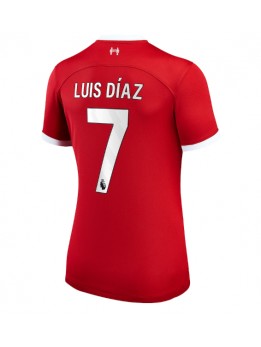 Ženski Nogometna dresi replika Liverpool Luis Diaz #7 Domači 2023-24 Kratek rokav